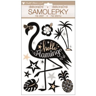   Csillámló flamingó tánc – csajos falmatrica ragyogással  