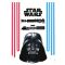 Star Wars Darth Vader és fénykard, falmatrica