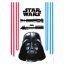 Star Wars Darth Vader és fénykard, falmatrica