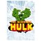 Hulk klasszikus képregény, gyerekszoba falmatrica
