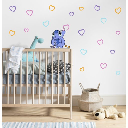 Stitch mint művész, gyerekszoba falmatrica
