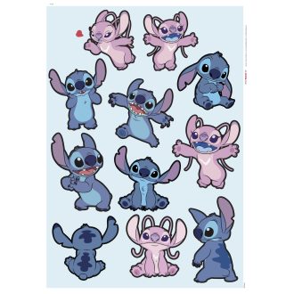 Stitch és Angel boldogan, gyerekszoba falmatrica