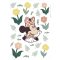 Disney Minnie egér - Virágzó szépség, gyerekszoba falmatrica