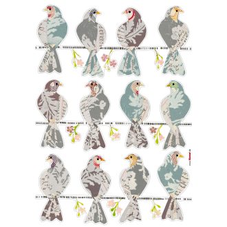 Mintás galambok, falmatrica  