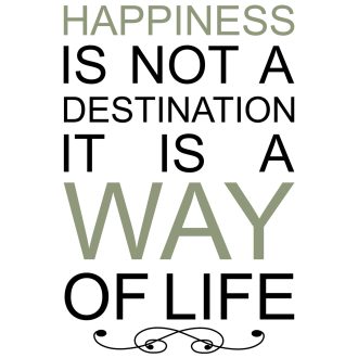 A boldogság egy út, falmatrica