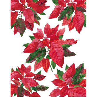   Mikulásvirág csokrok, többször használható matrica ablakra