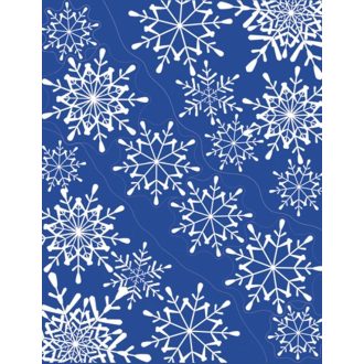 Zöldesen csillámló hópelyhek, ablakmatrica