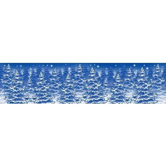 Csillogó fenyőerdő, sztatikus ablakdekorcsík