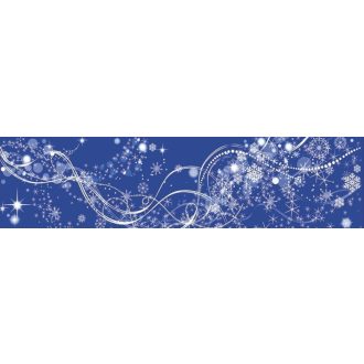   Többször használható dekorcsík üvegre hópelyhes mintával