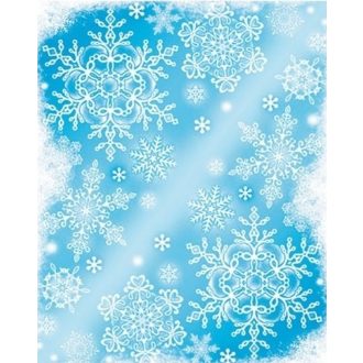   Hópelyhek az üvegen, nyom nélkül eltávolítható ablakmatrica