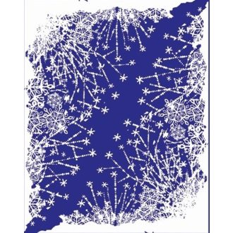 Sűrű pelyhek, sztatikus téli sarokminta ablakra