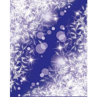 Fagyos levegő, sztatikus téli sarokminta ablakra