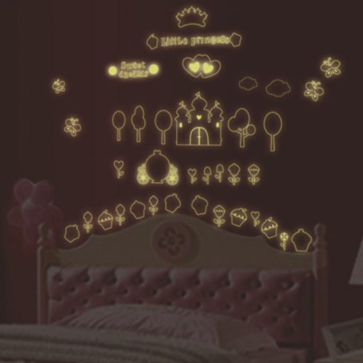 Édes álom, éjjel világító falmatrica