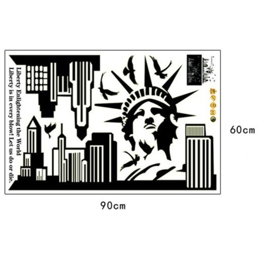 New York, éjjel világító falmatrica