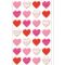 3D pöttyös szívecskék, öntapadós dekormatrica