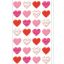 3D pöttyös szívecskék, öntapadós dekormatrica