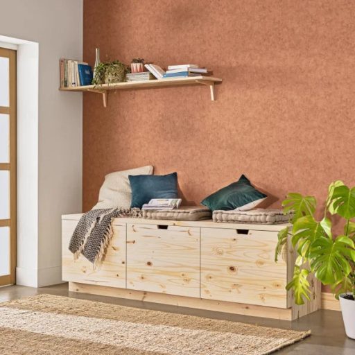 Beton UNI tapéta - Vörösesbarna