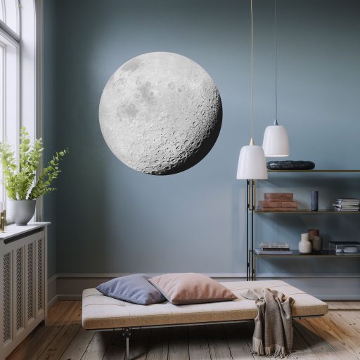 Luna falmatrica vlies anyagból – misztikus holdfázisok dekoratív megjelenítése