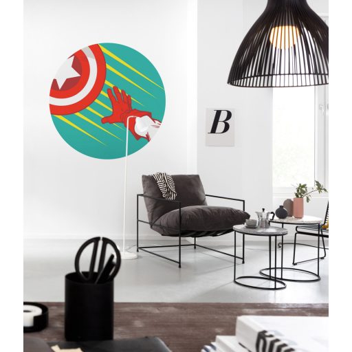 Bosszúállók Amerika Kapitány pajzsa pop art, vlies falmatrica
