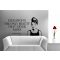 Elegance - Audrey Hepburn, idézetes falmatrica