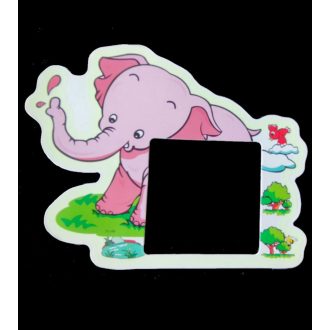 Kiselefánt, csillámos villanykapcsoló matrica