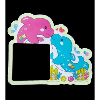 Delfinek, csillámos villanykapcsoló matrica