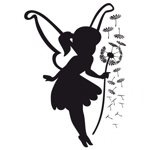 5. Tündér pitypanggal, gyerekszoba falmatrica