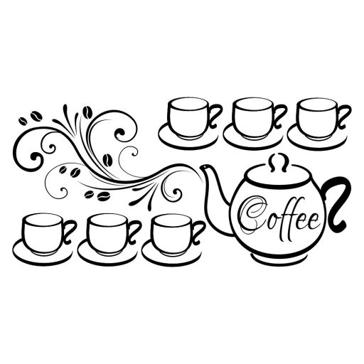 Kávé kannával, falmatrica