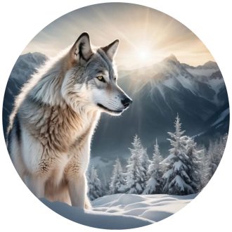 Napkelte a farkasok földjén, falmatrica