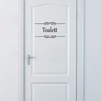 Toalett felirat ajtóra