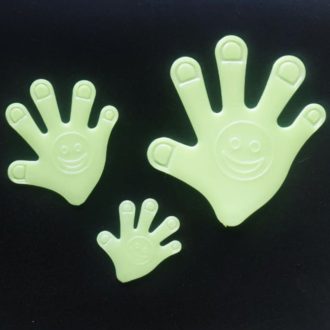 Éjjel világító kezek, 3D dekoráció