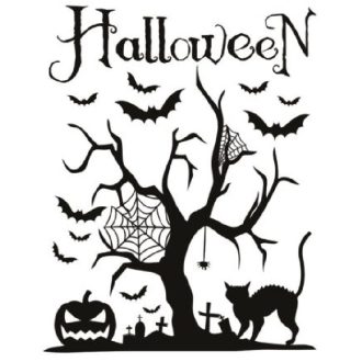 Halloween12, ablakmatrica