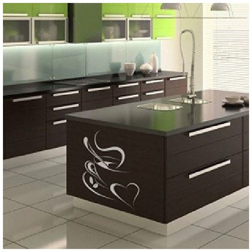 Egy csésze forró kávé, falmatrica