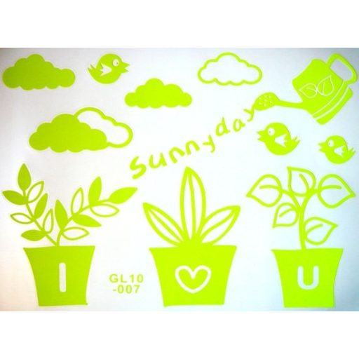 Sunny day, éjjel világító falmatrica