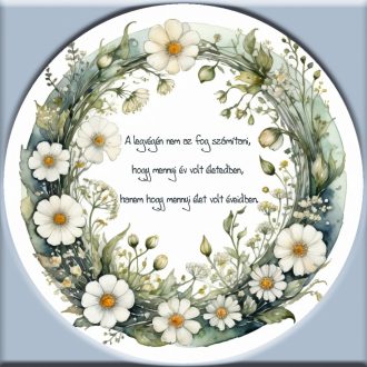 A legvégén nem az fog számítani, idézetes falmatrica