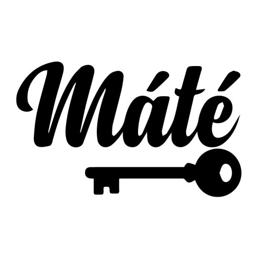 Máté, céltudatos névfelirat autóra