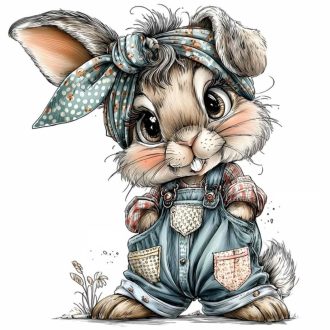 Vagány nyuszi, ablakmatrica többször használható