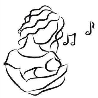 Altatódal, babaszoba falmatrica