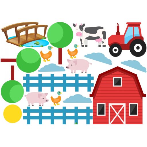 Farm-1, gyerekszoba falmatrica