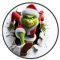 Rohanó grinch, karácsonyi ablakmatrica