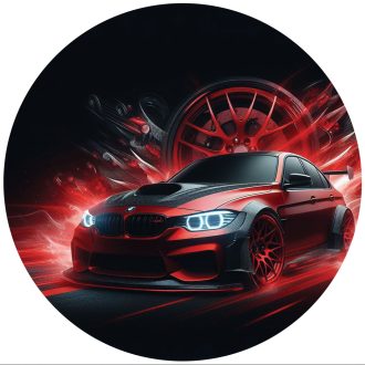 Szuperjárgányos falmatrica színes grafikával