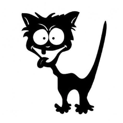 Crazy cat,villanykapcsoló matrica