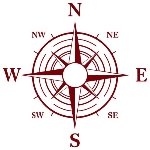 Iránytű, falmatrica