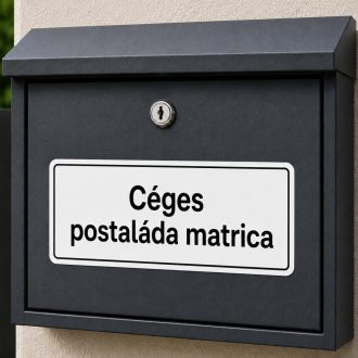 Céges postaláda matrica