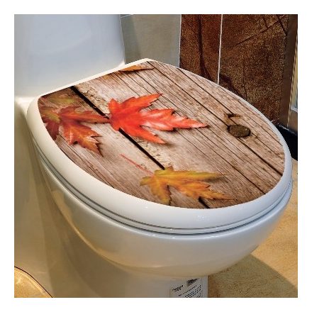 Ősz, csillámos toalett díszítő matrica