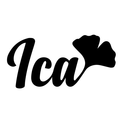 Ica, ginkgo biloba-leveles névfelirat autóra