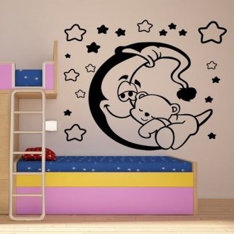 Szép álmokat, falmatrica gyerekszobába