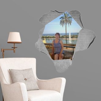 Átszakított papír - falmatrica saját képből