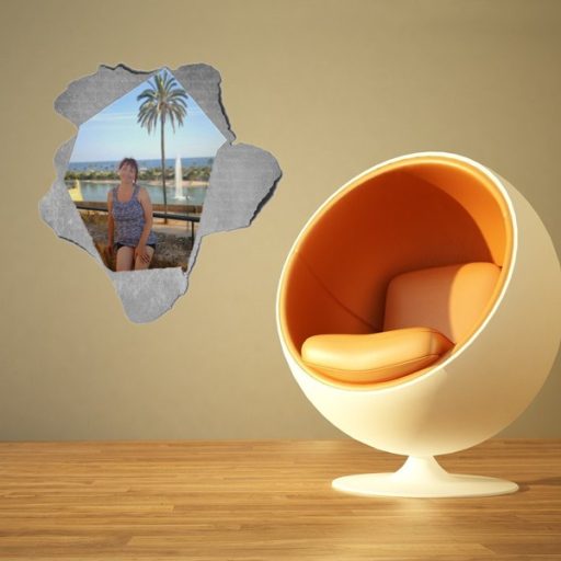 Átszakított papír - falmatrica saját képből