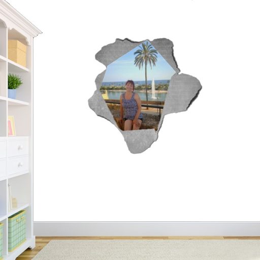 Átszakított papír - falmatrica saját képből